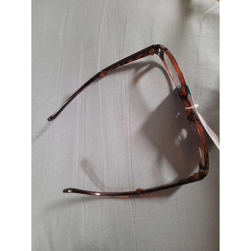 Folding Reading Glasses +2.00 Brown Tortoise Shell Compact Travel Readers